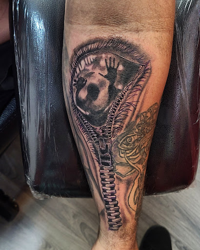 Explore angel tattoo ideas, creative tattoo ideas in Cumberland, available at Queen City Ink