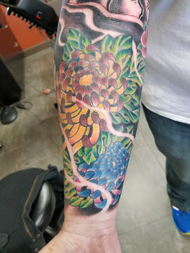 Explore inner elbow tattoo ideas, creative tattoo ideas in Chesterfield, available at St. Louis Tattoo Company