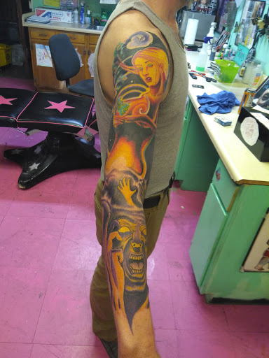 Explore tattoo blending ideas, creative tattoo ideas in Kansas City, available at Rose Tattoo Parlor