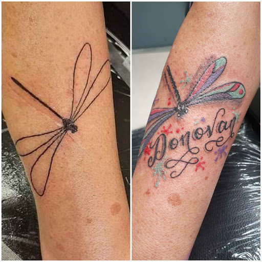 Explore rainbow tattoo ideas, creative tattoo ideas in Homosassa, available at Citrus Tattoos