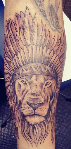 Explore tattoo wolf ideas, creative tattoo ideas in Savannah, available at Tattoo Addictions