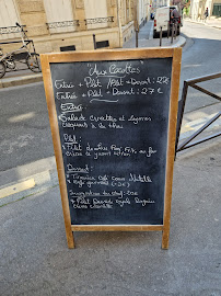 Aux Cocottes à Paris menu