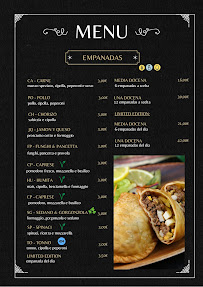Menu du Argentinos à Trieste