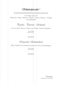 Gaststätte Itschenkrug à Schladen menu