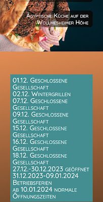 Menu du AMAR Clubhaus à Landau