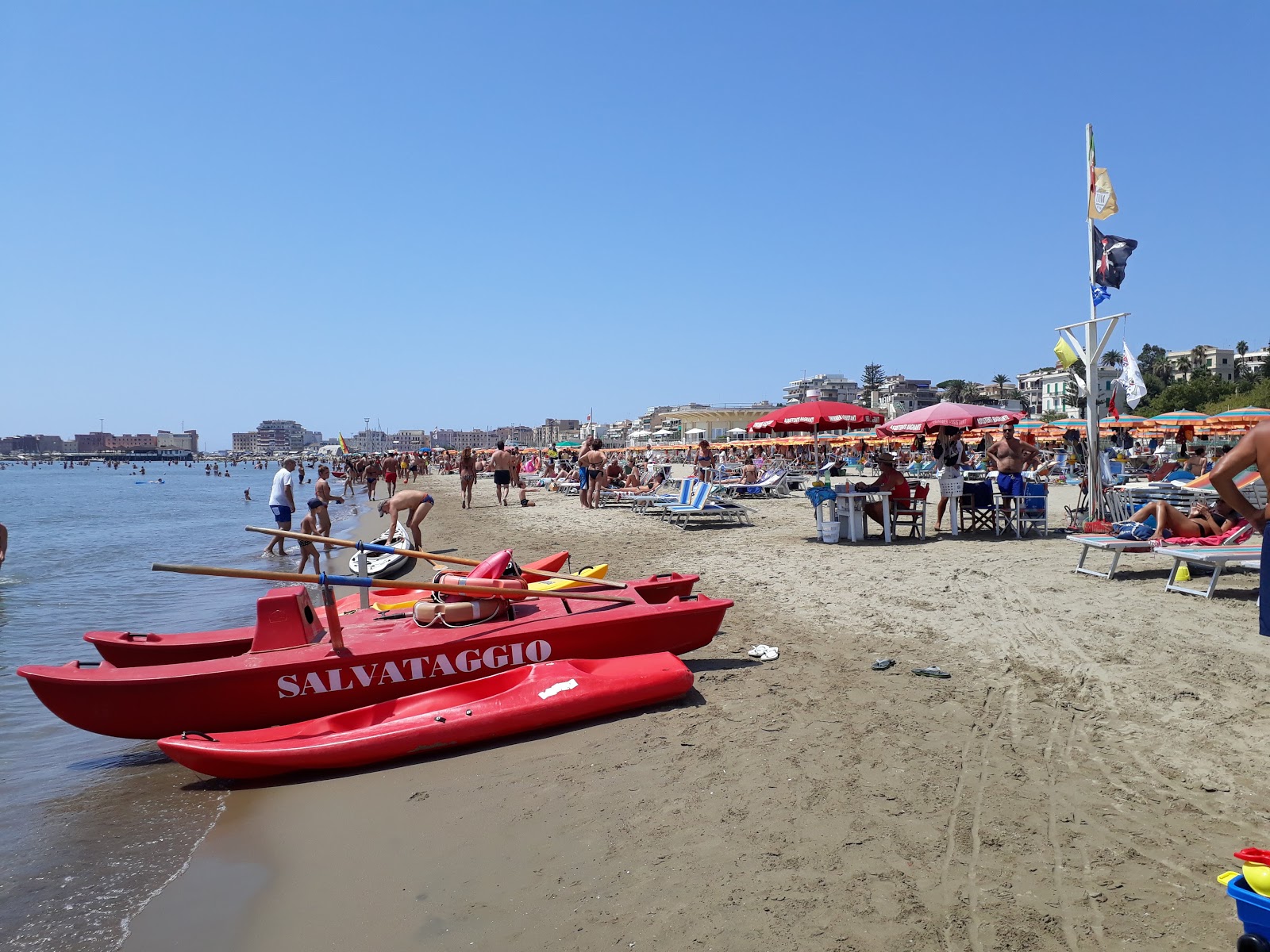 Foto av Anzio Strand med hög nivå av renlighet