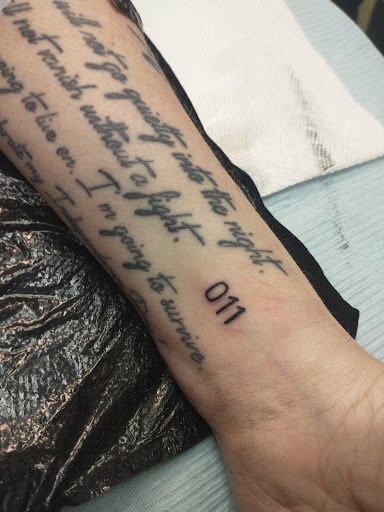 Explore forearm tattoo name ideas, creative tattoo ideas in Carbondale, available at MsCandyTattoo