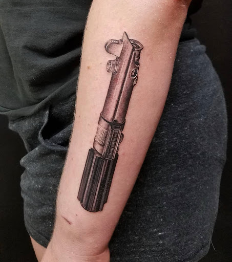 Explore beach tattoo ideas, creative tattoo ideas in Orlando, available at Full Circle Tattoo Collective