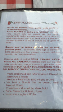 Rosso Piccante in cucina à Turin carte