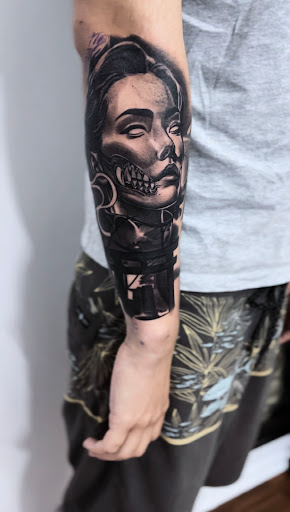 Explore dead space tattoo ideas, creative tattoo ideas in Hilo, available at Nerdy Neely Studio