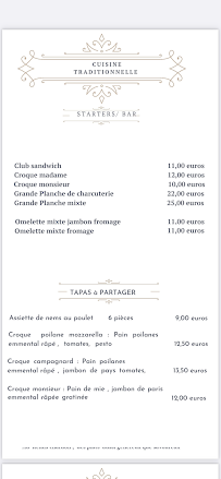 Restaurant Au Relais Chardon à Paris - menu / carte