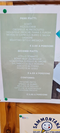 Menu du Hotel Ristorante Baraglia à Mello