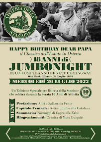 Osteria della Stazione l'Originale à Milan menu