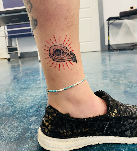 Explore neck tattoo ideas for females, creative tattoo ideas in Richmond, available at Inspired Ink