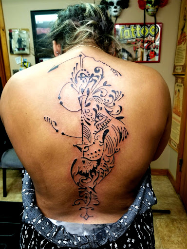 Explore dotwork tattoo ideas, creative tattoo ideas in Conway, available at Primal Urge Tattoos