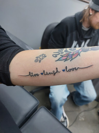 Explore timeline tattoo ideas, creative tattoo ideas in Mandan, available at Benevolent Tattoo