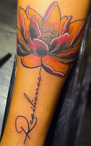 Explore patchwork tattoos ideas, creative tattoo ideas in Atlanta, available at Iron Palm Tattoos & Body Piercing Atlanta