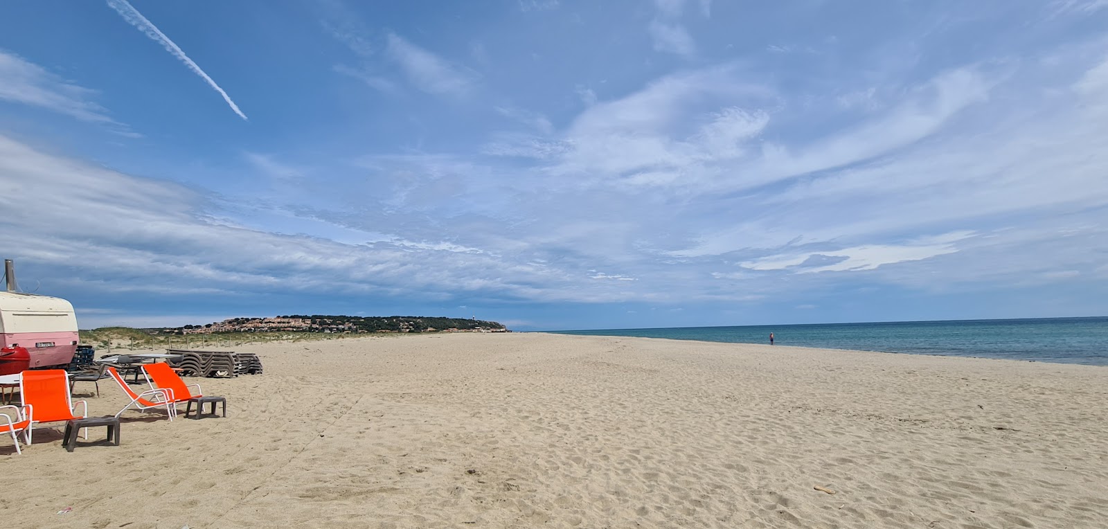 Foto av Leucate Beach med lång rak strand