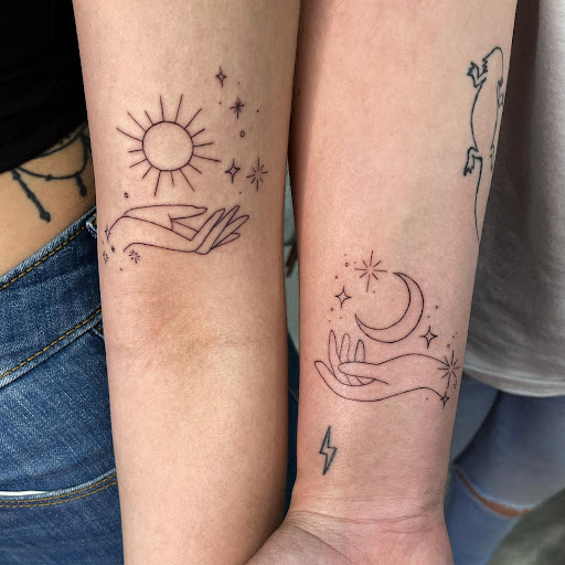 Explore small forearm tattoo ideas, creative tattoo ideas in Miami, available at Glitterpoop Studios