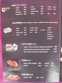 Restaurant de sushis Sushi D' aqui à Elne (le menu)