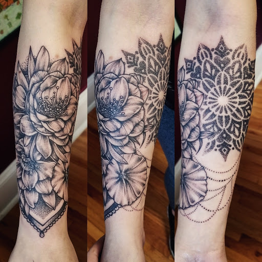 Explore background tattoo ideas, creative tattoo ideas in Asheboro, available at Wonderland Tattoo