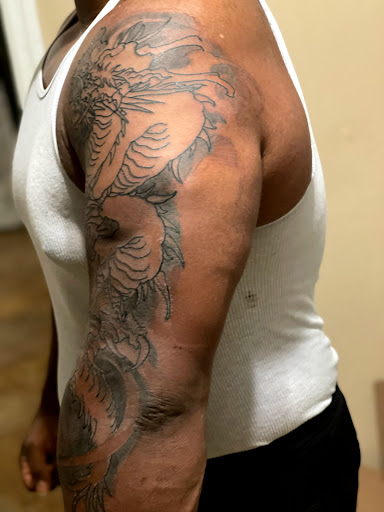 Explore kanji tattoo ideas, creative tattoo ideas in Goose Creek, available at Red Kirin Tattoo