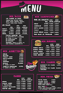 Menu du New Borsalino à Monteils