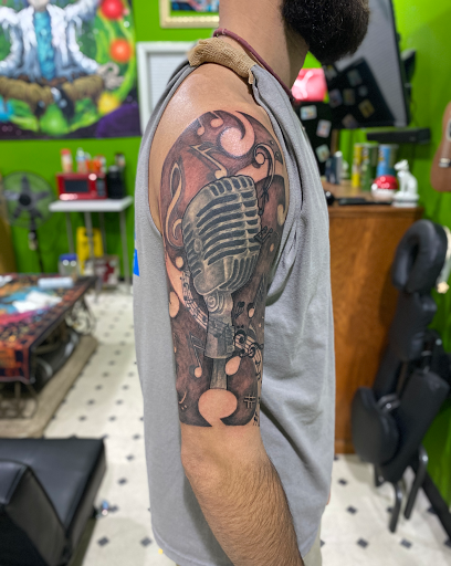 Explore deer skull tattoo ideas, creative tattoo ideas in Evansville, available at Ink Therapy 101