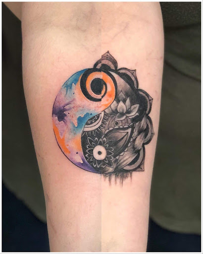 Explore christian sleeve tattoo ideas, creative tattoo ideas in Augusta, available at Mr. Tattoo