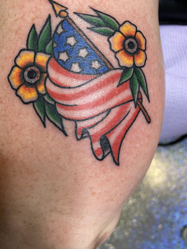 Explore tattoo ideas on tricep, creative tattoo ideas in Meridian, available at Burn The Boats Tattoo