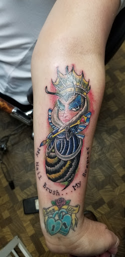 Explore acoustic guitar tattoo ideas, creative tattoo ideas in Marion, available at Eternal Art Tattooing