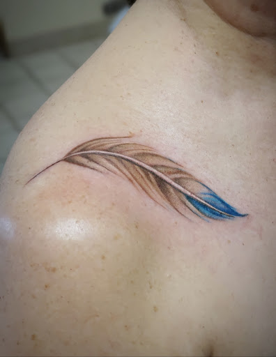 Explore leg tattoo cover up ideas for men, creative tattoo ideas in Stamford, available at KE Tattoo Studio