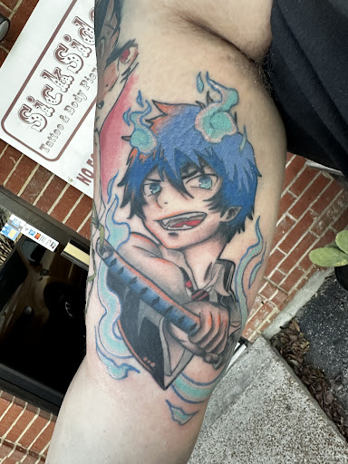Explore dagger tattoo ideas, creative tattoo ideas in Horn Lake, available at Sickside Tattoo Studio