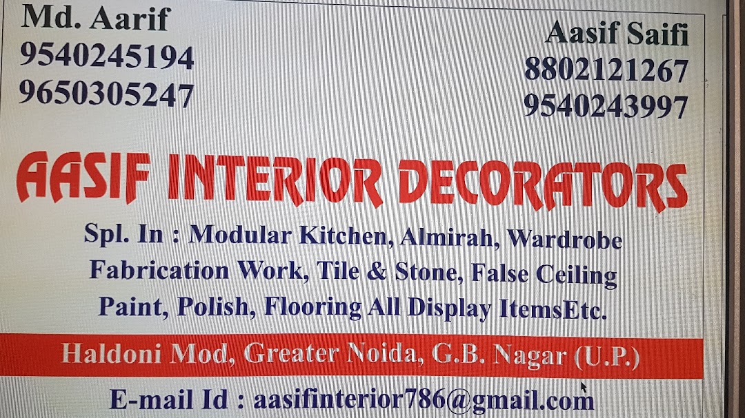Aasif interior designer