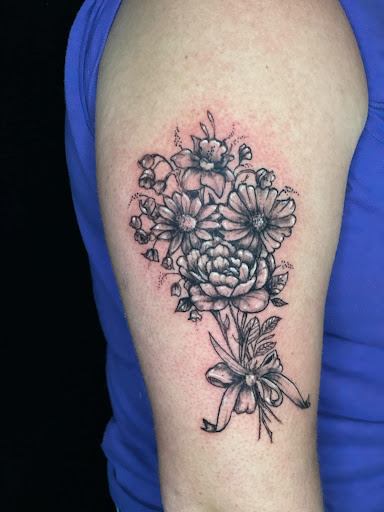 Explore star tattoo sleeve ideas, creative tattoo ideas in Fort Wayne, available at FullBloom Tattoos