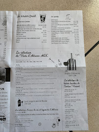 Restaurant la table des malker à Munster (la carte)