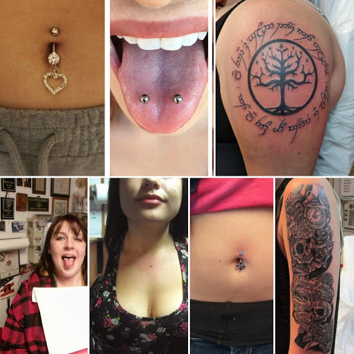 Explore color flower tattoo ideas, creative tattoo ideas in Elko, available at Tom Custom Tattoos and Body Piercing Studio