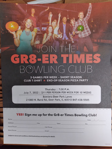 Bowling Alley «Brunswick Zone Deer Park Lanes», reviews and photos, 21080 N Rand Rd, Lake Zurich, IL 60047, USA