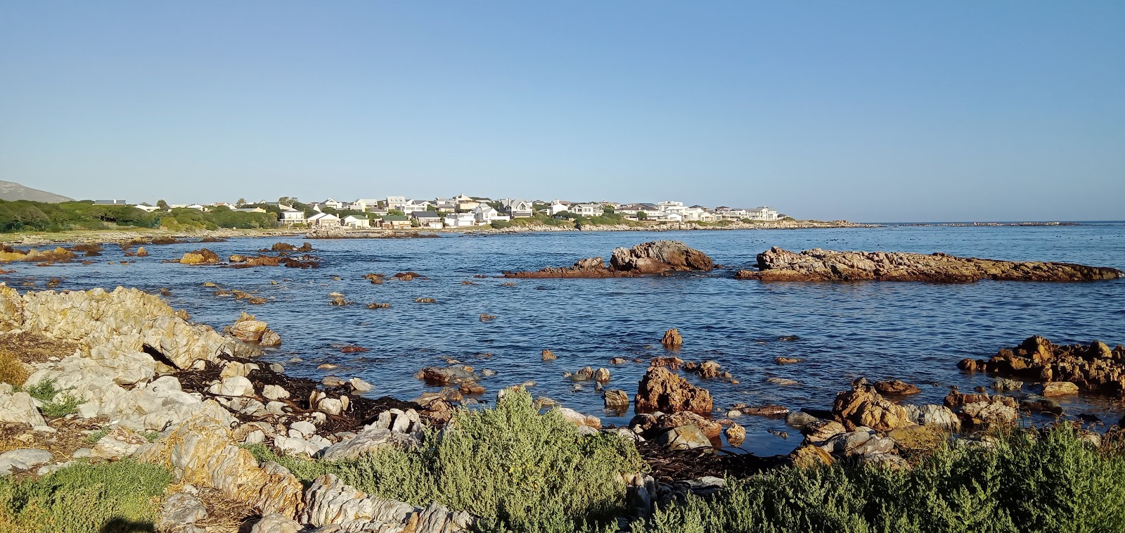 Foto af Davies pool med blåt vand overflade