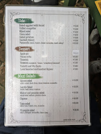 Osteria al Forno di Agnese à Civita di Bagnoregio menu