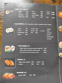 Carte du Sushi D' aqui à Elne