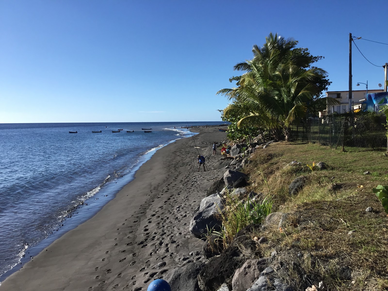 Photo de Plage de Prêcheur avec l'eau cristalline de surface