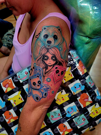 Explore mountain man tattoo ideas, creative tattoo ideas in Benton, available at Spectrum Tattoo