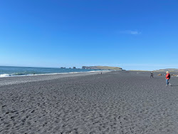 Photo de Reynisfjara Beach entouré de montagnes