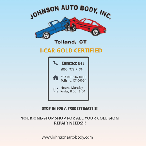 Auto Body Shop «Johnson Auto Body Inc», reviews and photos, 393 Merrow Rd, Tolland, CT 06084, USA