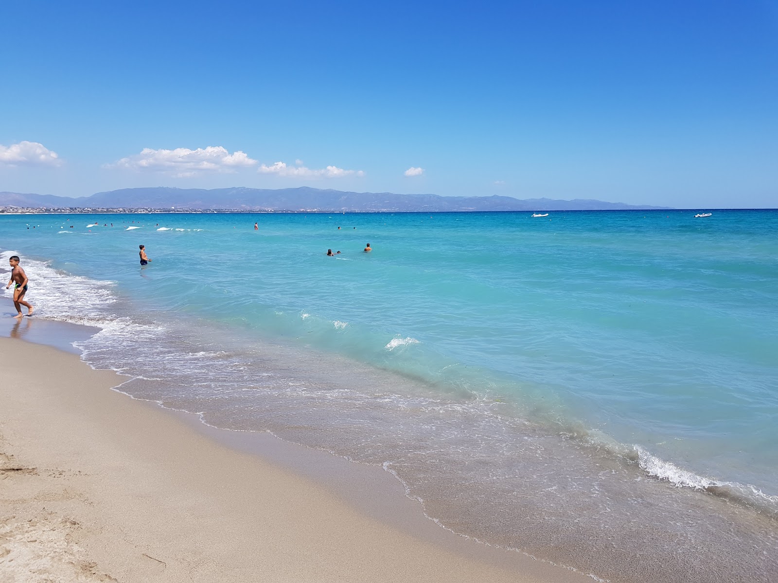 Photo of Poetto Beach with long straight shore