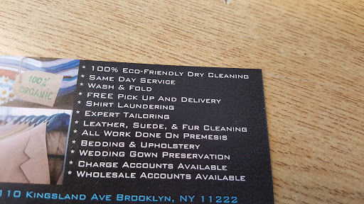 Dry Cleaner «My Favorite Cleaners & Laundry», reviews and photos, 110 Kingsland Ave, Brooklyn, NY 11222, USA