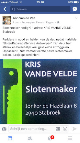 Slotenmaker Kris Vande Velde - Ander