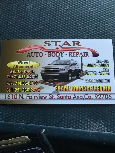 Auto Repair Shop «Star Auto Body & Repair», reviews and photos, 1610 N Fairview St, Santa Ana, CA 92706, USA