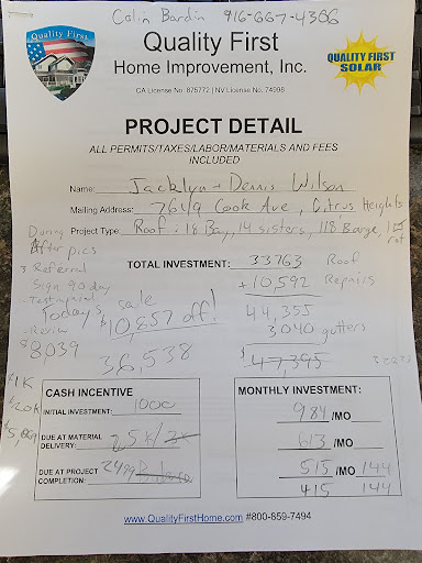 Construction Company «Quality First Home Improvement, Inc.», reviews and photos